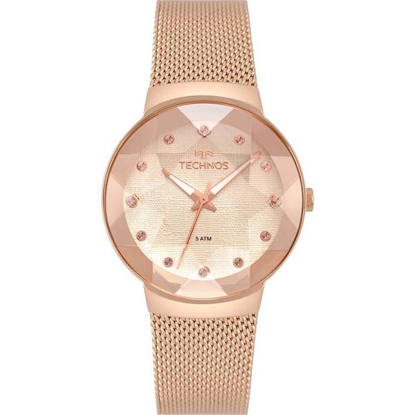 Relógio Technos Rose Feminino Crystal Swarovski 2035mpx/5t