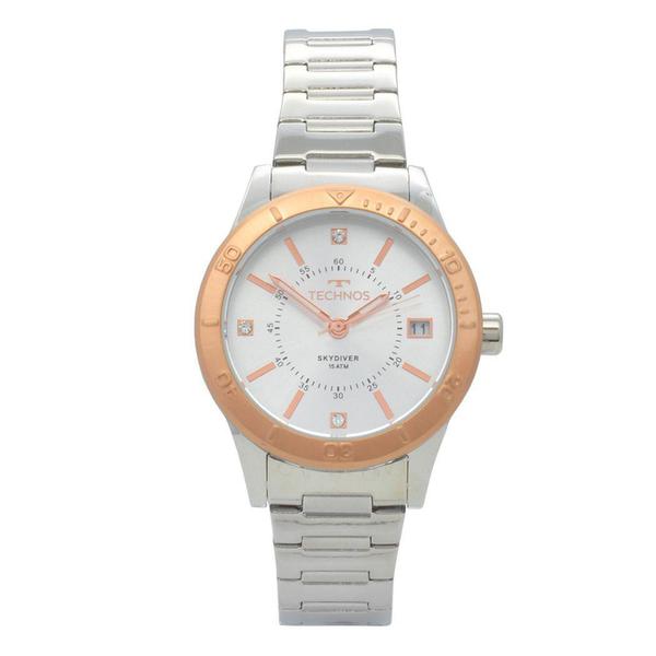 Relógio Technos Skydiver Feminino 2115MOY/5K - Rosé e Prata