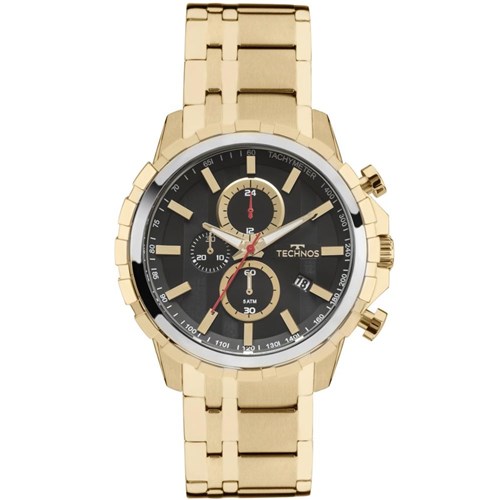 Relógio Technos Skymaster Dourado Masculino Grande Js15ey/4P