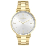 Relógio TECHNOS Slim masculino dourado safira 2025LTP/4K