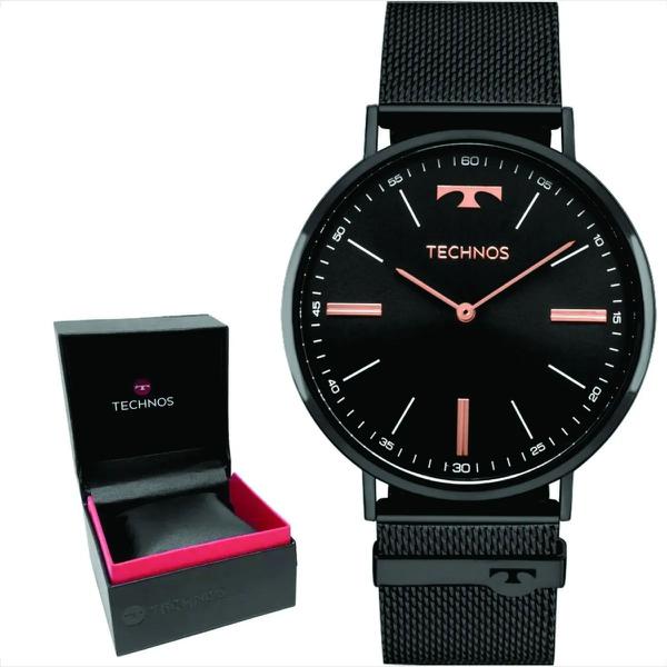 Relógio Technos Slim Unisex Original Nf 2025ltm/4p