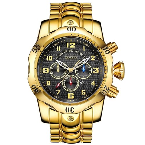 Relógio Temeite Magnific (Dourado e Preto)