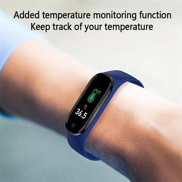 Relógio Temperatura Corporal New TM4 PRO Pulseira Inteligente Esportes Cardio e Pressão Arterial - Aaa