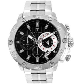 Relógio Tempus Chronograph Silver Black