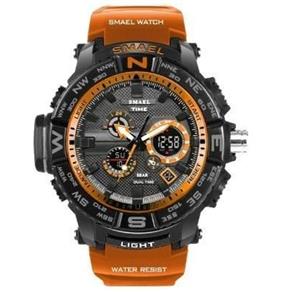 Relógio Time S-shock 1531 Esportivo a Prova D`água Laranja