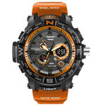 Relógio Time S-shock 1531 Esportivo A Prova D'água Laranja