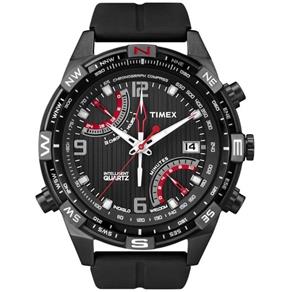 Relógio Timex Fly Back Chronograph Compass T49865Pl/Ti Preto