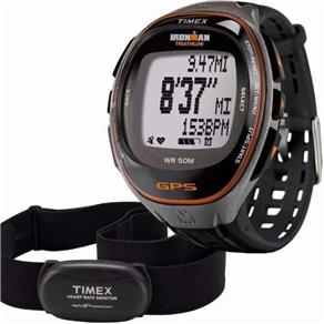 Relógio Timex Monitor Cardiaco GPS IronMan Triathlon T5K575F7TI