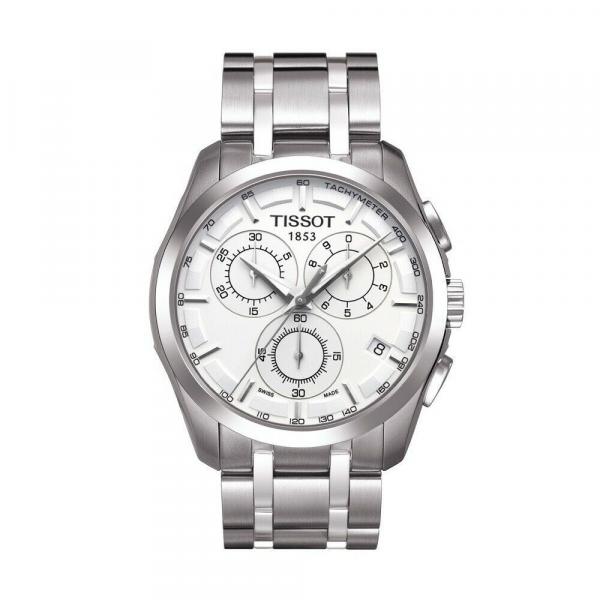 Relógio Tissot Couturier Masculino Original Aço Fundo Branco