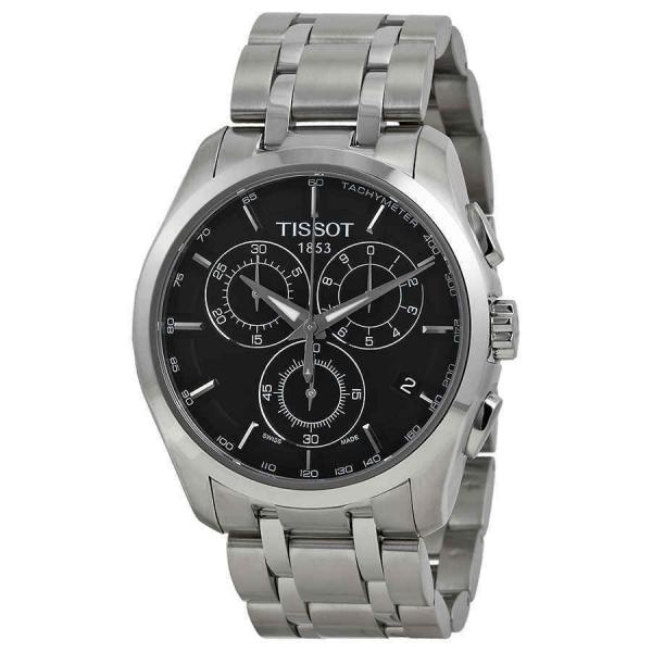 Relógio Tissot Couturier Masculino Original Aço Fundo Preto