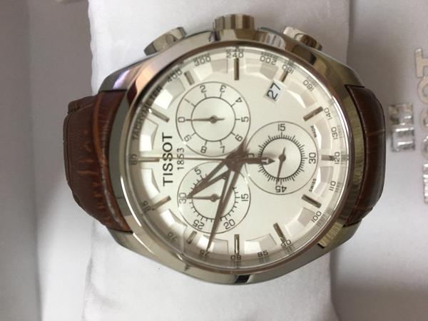 Relógio Tissot Couturier Masculino Original Couro Marrom