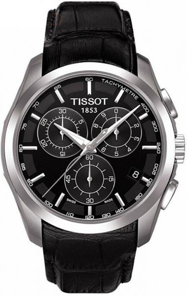 Relógio Tissot Couturier Masculino Original Couro Preto