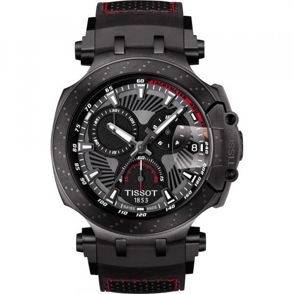 Relógio Tissot T-race Moto Gp T115.417.37.061.04 Preto C/ Pulseira Silicone Preta