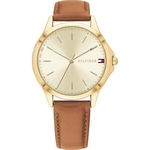 Relógio Tommy Hilfiger Feminino Exclusivo Dourado Couro