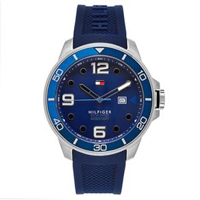 Relógio Tommy Hilfiger Masculino Blue Aço Inoxidáveland Rubber Quartzo