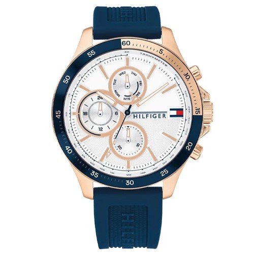 Relógio Tommy Hilfiger Masculino Borracha Azul - 1791778 By Vivara