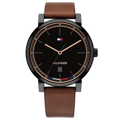 RelÃ³gio Tommy Hilfiger Masculino Couro Marrom - 1791736 By Vivara - Marrom - Masculino - Dafiti