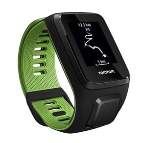 Relógio TomTom Runner 3 com GPS, À  Prova D' Água, Bluetooth - Preto e Verde Large