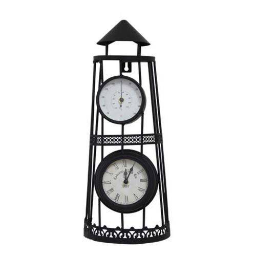 Relógio Torre com Termômetro Goodsbr 43x19x12cm