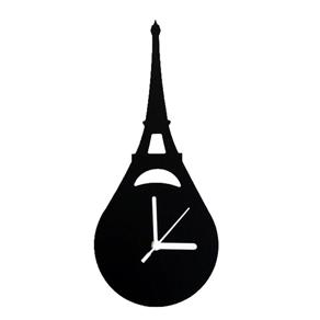 Relogio Torre Eiffel 12,5X30Cm Mdf para Parede - Carisma
