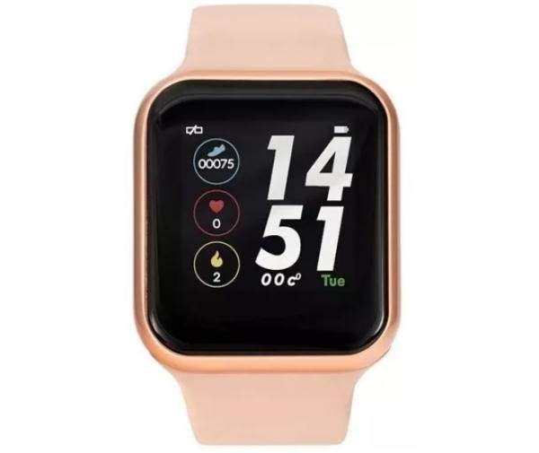 Relógio Touch Inteligente Smartwatch T6 Pulseira Silicone - Ideal