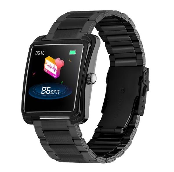 Relógio Touch Inteligente Smartwatch V60 Aço Inox - da Fit