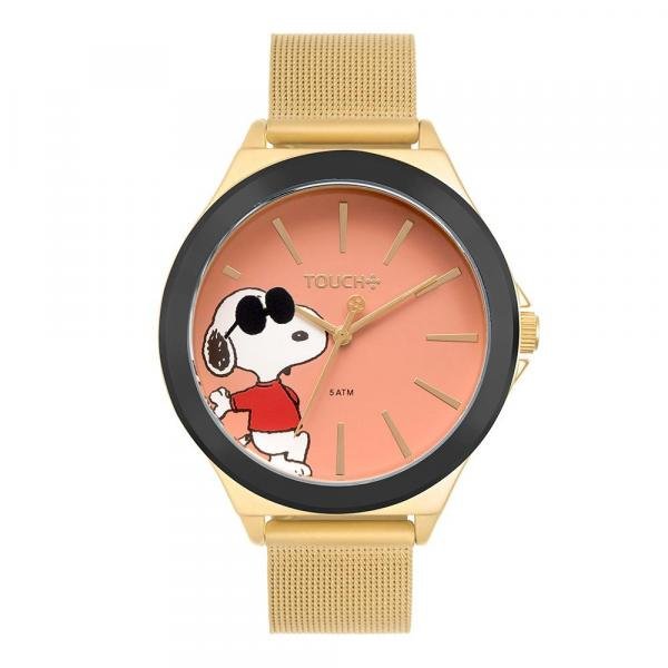 Relógio Touch Unissex Snoopy Trans Dourado TW2035MQT/4T