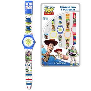 Relógio Troca Pulseira Infantil Analógico Disney Toy Story DY28078T - Cores Diversas