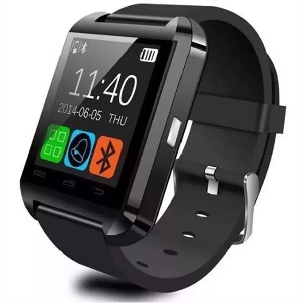 Relógio U8 Bluetooth Smart Watch Inteligente Recarregável Faz e Recebe Ligações - Smartwatch