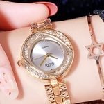 Relógio Ultra fino Pulseira de aço Quartzo Feminino GEDI 81036 - 60