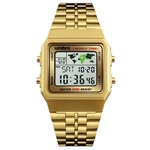 Relógio Umbro Masculino Ref: Umb-116-g Retrô GMT Dourado