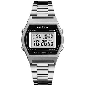 Relógio Umbro Masculino - Ref: Umb-118-s Retrô Digital Prateado