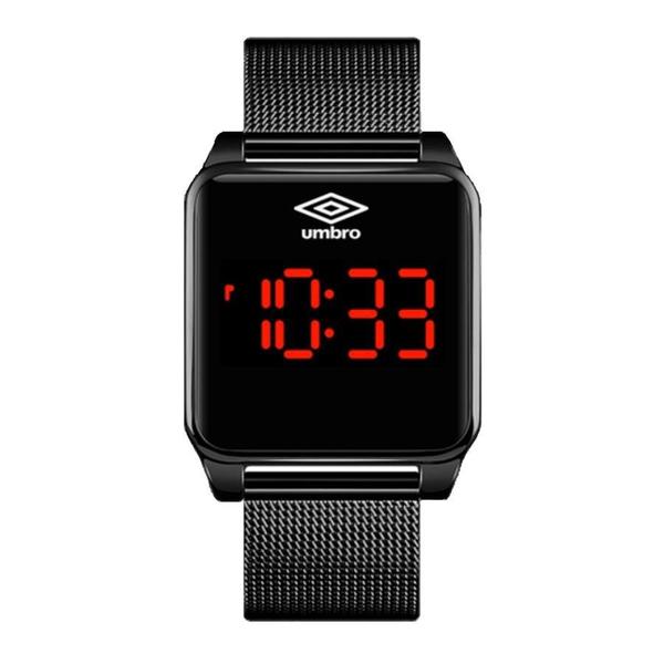 Relógio Umbro Masculino Ref: Umb-51-b LED Touch Black