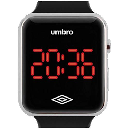 Relógio Umbro Masculino Ref: Umb-led-s Digital LED Prata