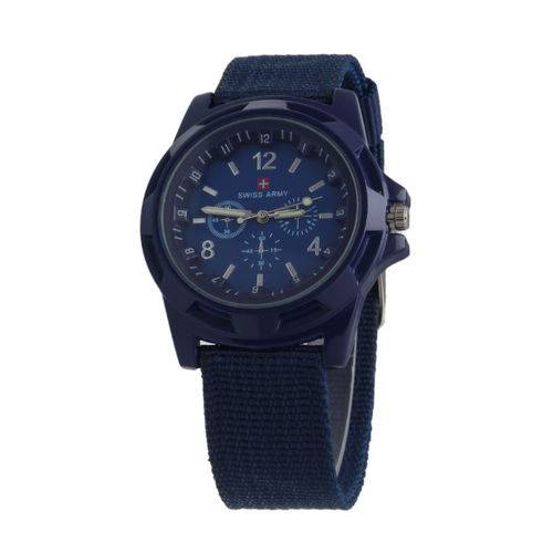 Relógio Unisex Swiss Army Militar Suiço Esportivo Azul