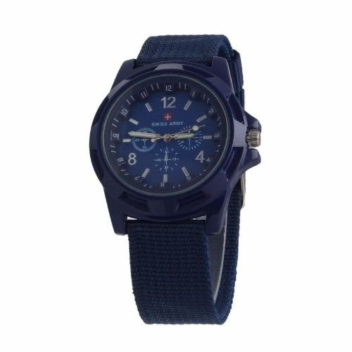 Relógio Unisex Swiss Army Militar Suiço Esportivo Azul