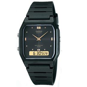 Relógio Unissex Anadigi Casio AW-48HE-1AVDF - Preto