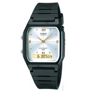 Relógio Unissex Anadigi Casio AW-48HE-7AVDF - Preto