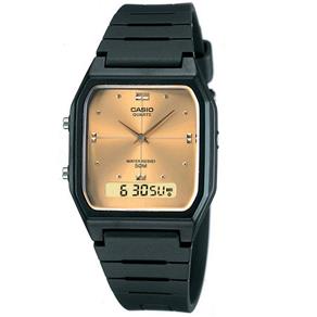 Relógio Unissex Anadigi Casio AW-48HE-9AVDF - Preto