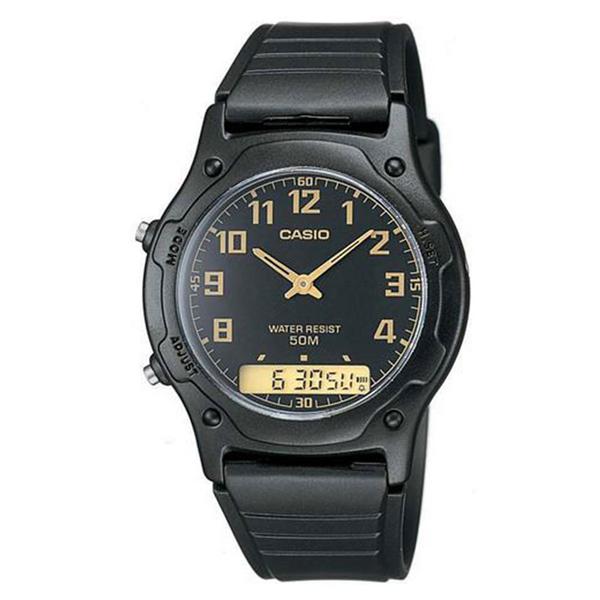 Relógio Unissex Anadigi Casio AW-49H-1BVDF - Preto AW-49H-1BVDF - Casio*