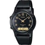 Relógio Unissex Anadigi Casio AW-49H-1BVDF - Preto