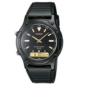 Relógio Unissex Anadigi Casio AW-49HE-1AVDF - Preto