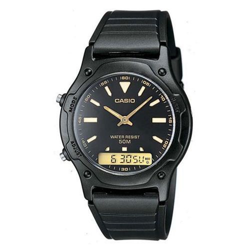 Relógio Unissex Anadigi Casio AW-49HE-1AVDF - Preto