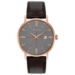 Relógio Unissex Bulova Classic Quartz Rosegold Couro 97B154