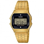 Relogio Unissex c a s i o Vintage Diamonds A159WGED-1DF Dourado