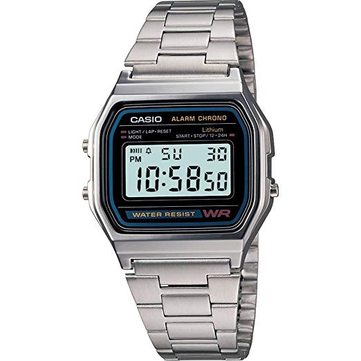 Relógio Unissex Casio A158Wa 1Df Digital Relogio Casio A158