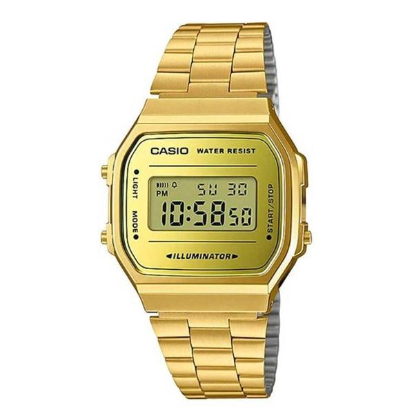 Relógio Unissex Casio Vintage A168WEGM-9DF - Dourado/Amarelo