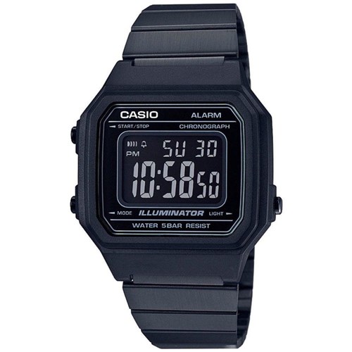 Relógio Unissex Casio Vintage Digital B650wb 1Bdf - Preto