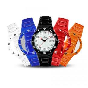 Relógio Unissex Champion Digital CP30119X - Troca Pulseira Kit 2 - Branco/Laranja/Azul
