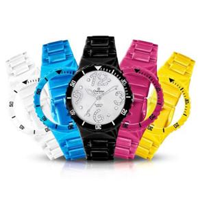 Relógio Unissex Champion Digital CP30182R - Troca Pulseira - Kit 1 - Branco/Azul